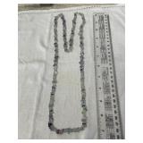 Endless Strand Gemstone Chip Bead Necklace