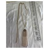 Lariat Necklace with Sparkling Beads