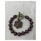 Heidi Daus Bracelet with Gemstones and Pendant
