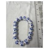 Porcelain Bean Stretch Bracelet