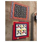 2 Quilted Wall Hangings