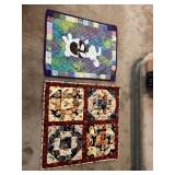 2 Quilted Wall Hangings