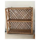 Vintage Wicker/Rattan Tabletop or Wall-Hanging