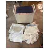 Wicker Storage Bin, Fancy Work
