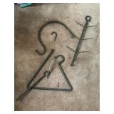 Triangle Dinner Bell, Corn Cob Drying Rack