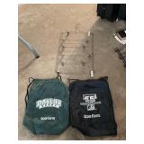 2 Drawstring Bags, Multi-Tier Hanger