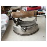 Vintage Asbestos Brand Sad Iron with Handle
