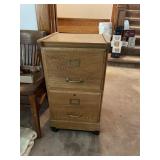 2 Drawer Filing Cabinet with Wheels