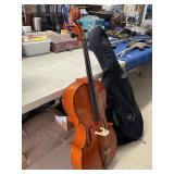 Cello with Case, Bow, & Books