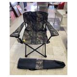 Camouflage Folding Armchair with Carry Bag