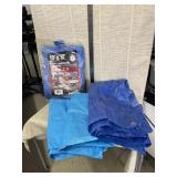 4 Tarps - 10ï¿½ x 12ï¿½, others  appro 5x6