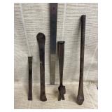 Vintage Pry Bars & Nail Puller
