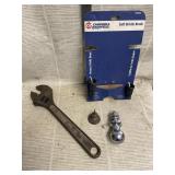 Hitch Ball 1 7/8ï¿½, Thumb Oil Can, 15ï¿½ Crescent