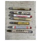Vintage Advertising Bullet Pencils