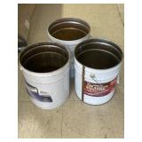 3 Metal Buckets