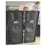 2 Peavey Speakers 48ï¿½ Tall PV215 Works Great