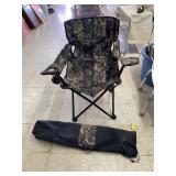 Camouflage Folding Armchair with Carry Bag