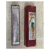 Vintage Hohner Echo Harmonica in Box