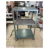 Rolling Cart with Power Strip 25 x 29 x 48
