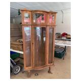 Vintage Lighted Corner Cabinet - sides 26ï¿½, front