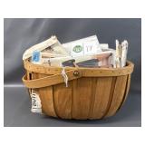 Basket with Fabric Patterns