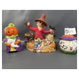 Halloween Cookie Jars, Scarecrow Decor
