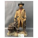 Large Resin Cowboy Figurine