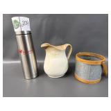 Pitcher, Small Basket, IR Thermos