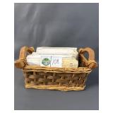 Wicker Basket with Patterns