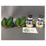 Frosty Salt & Pepper Shaker Sets