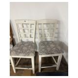 2 White Chairs