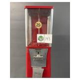 Single Gumball Machine on Metal Base