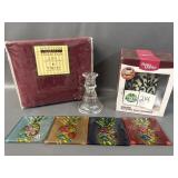 Floral Glass Coasters, Sheets, Wax Warmer