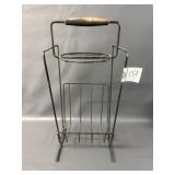 Mid Century Magazine Rack & Ashtray