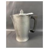 Hammered Aluminum Coffee Percolator
