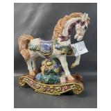 Vintage Christmas Rocking Horse