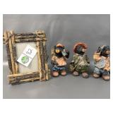 Bear Figures, Picture Frame