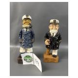 Wood Fisherman Figurines