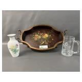 Tray, Vase, Beer Mug