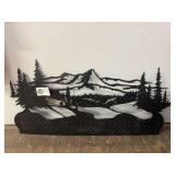 Metal Mountain Decor