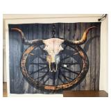 Very Large Cow Skull Cloth