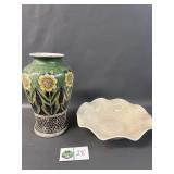Sunflower Vase & Dish
