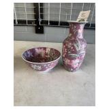 Oriental Bowl & Vase