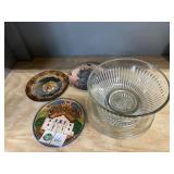 Collector Plates, Clear Bowl