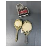 Vintage Mirror, Brush, Music Box