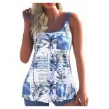 Medium Tankini Swimsuits for Women, Two Piece Bath