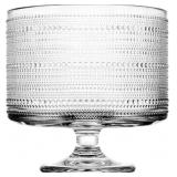 Glass Trifle Bowl with Pedestal, 3.43qt Foot