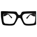 Oversized Square Blue Light Glasses Big Frame Comp