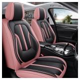 $120 Pink Car Seat Covers Full Set, 5 Seats