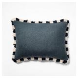 14'x20' Solid Texture Lumbar Throw Pillow with Str